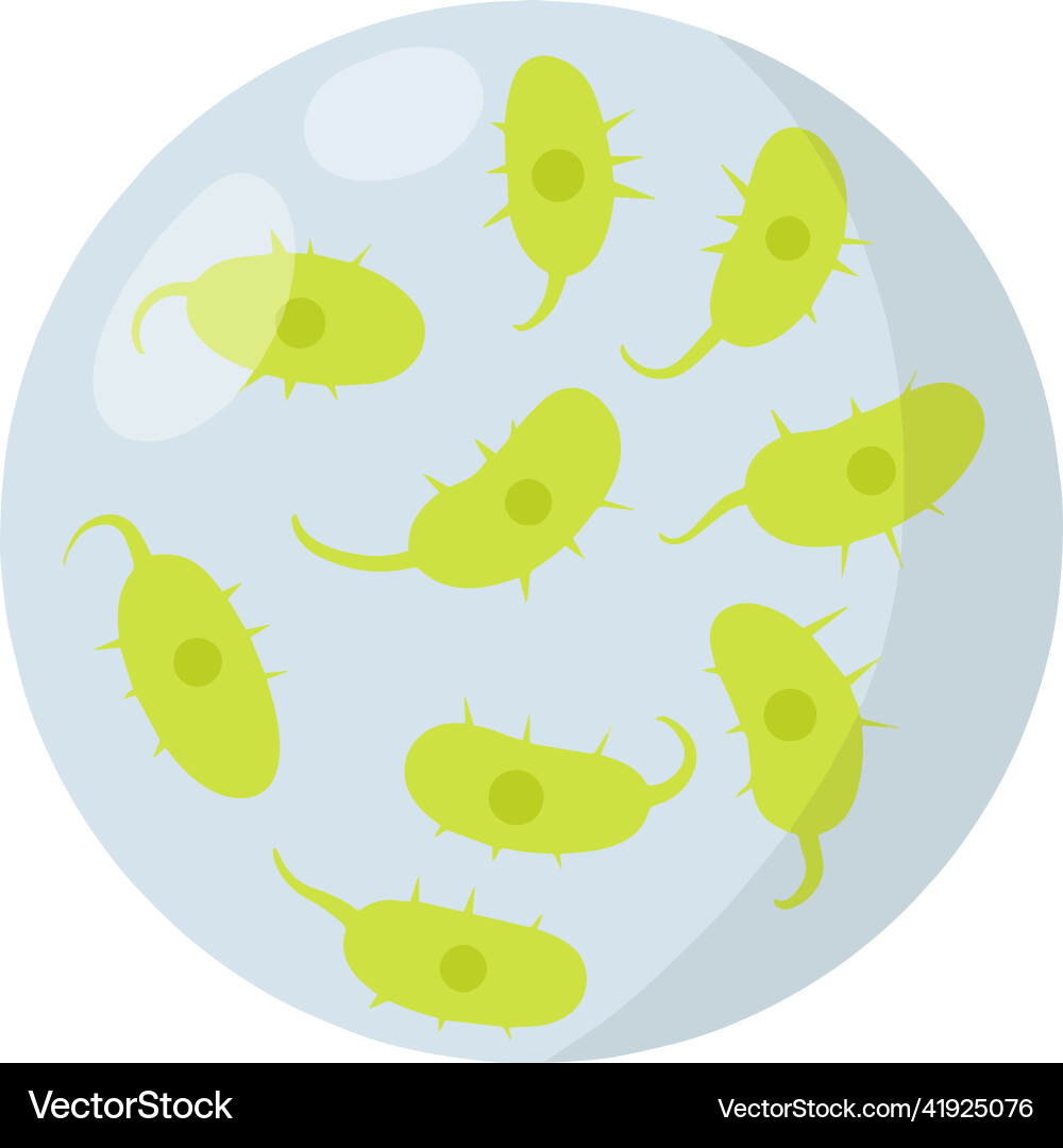 Microscope Virus Vector Virus in microscope Royalty Free Vector Image - VectorStock