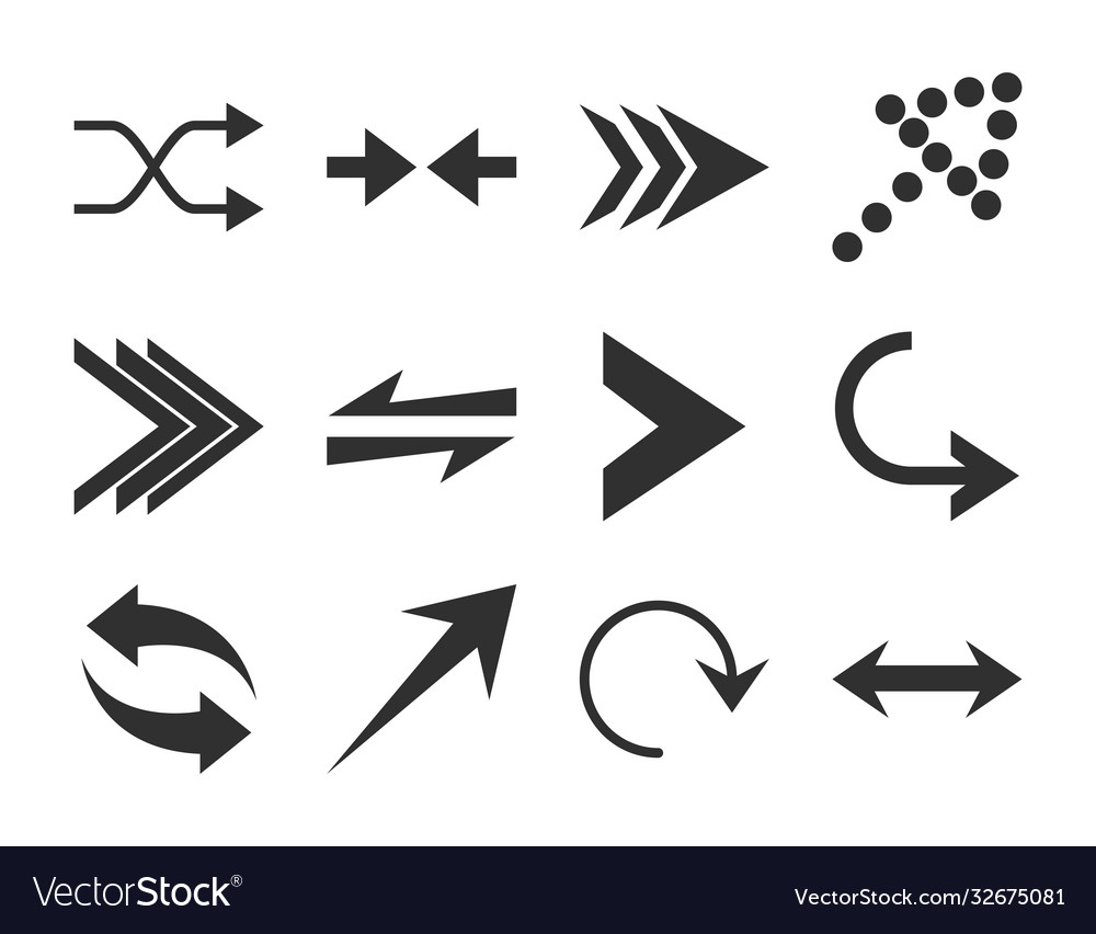 Arrows direction guide cursor web navigation icons