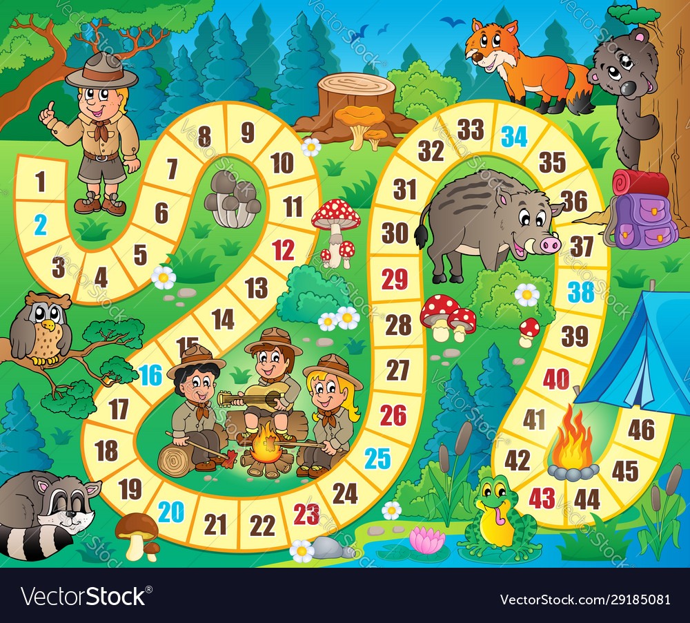 Board game theme image 8 Royalty Free Vector Image