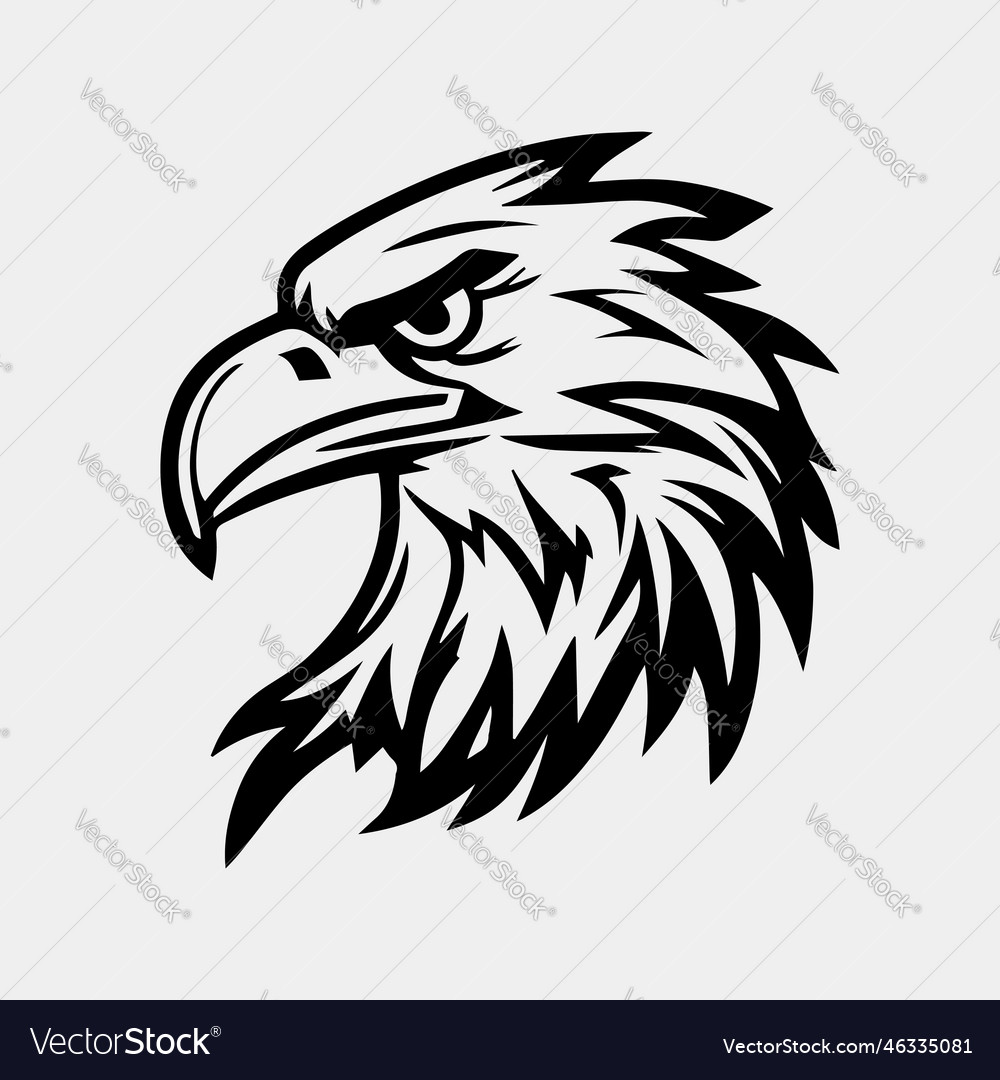 Eagle head can be used for mascot logo apparel Vector Image