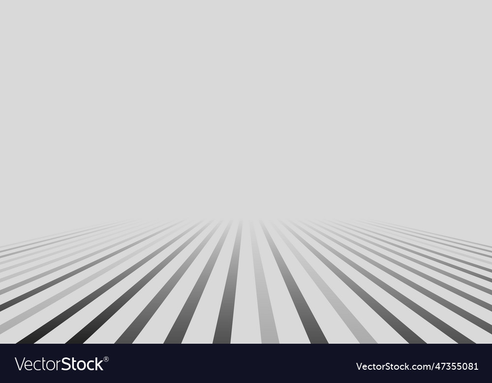 Minimal perspective gray lines background Vector Image