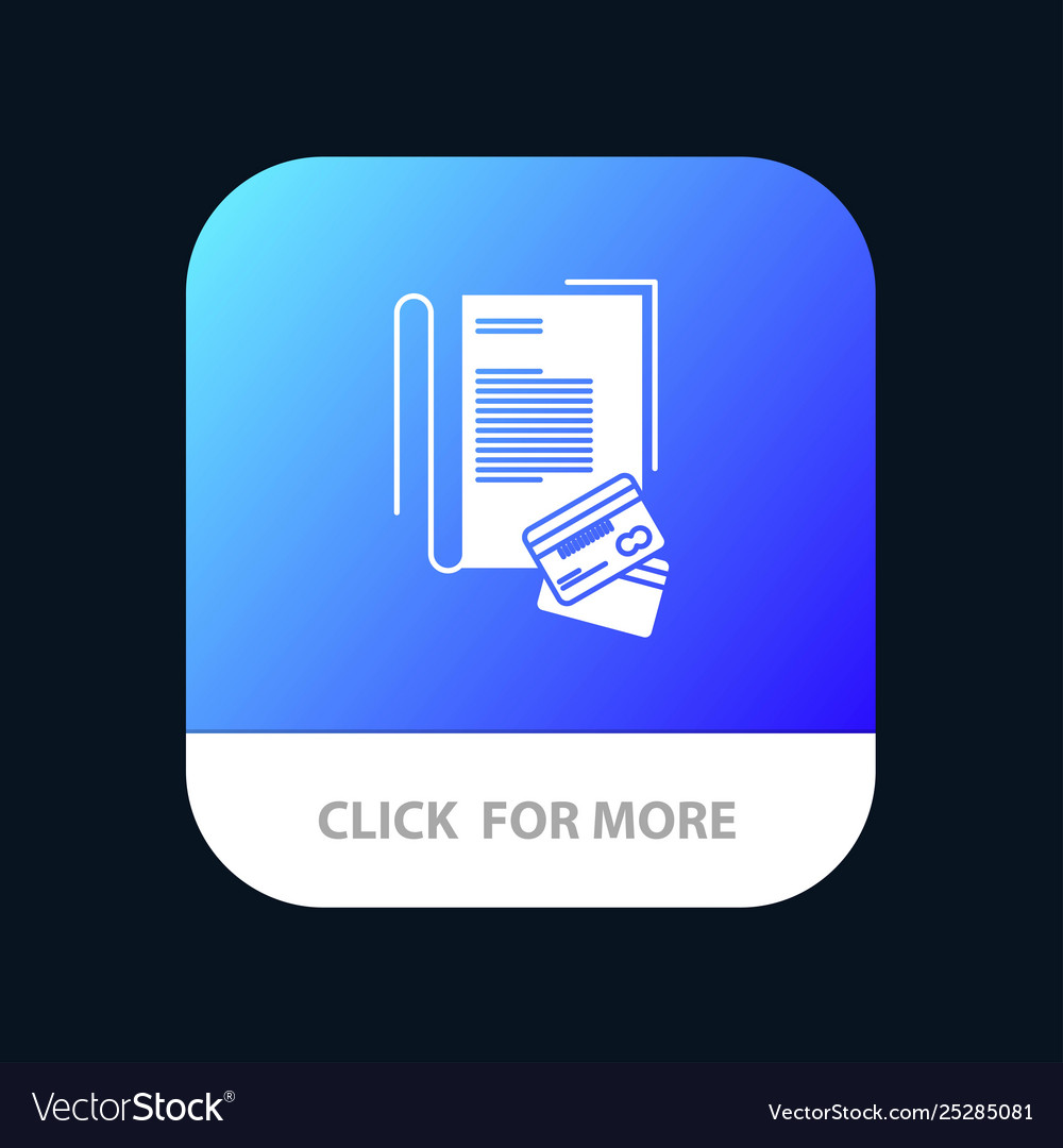 Note notebook cards credit mobile app button vector image Note notebook cards credit mobile app button