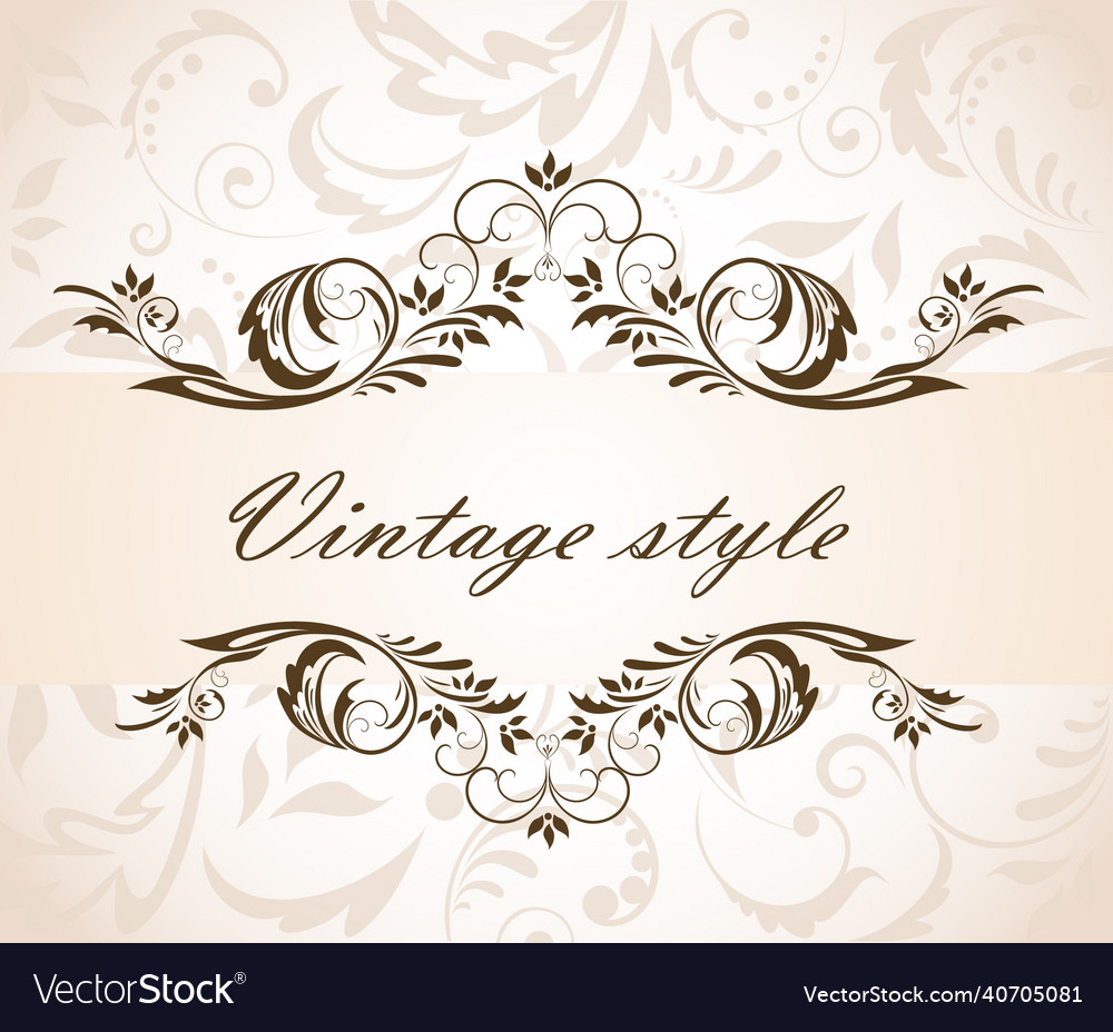 Vintage header Royalty Free Vector Image - VectorStock