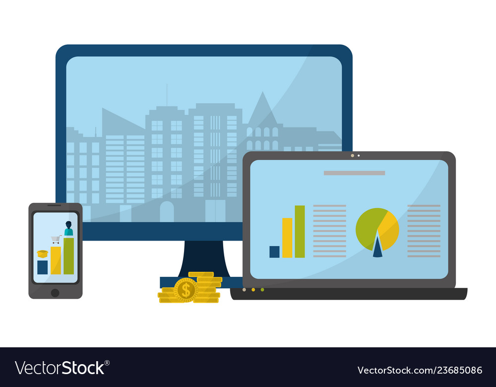 Business graph and profits