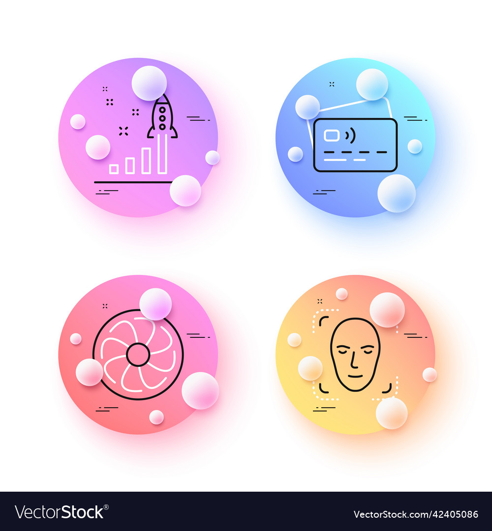 Card face detection and development plan minimal vector image Card face detection and development plan minimal