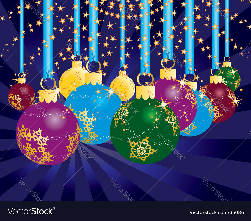 Christmas balls Royalty Free Vector Image - VectorStock