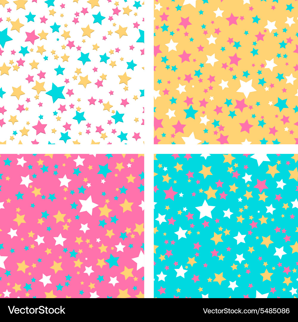 Collection of 4 seamless textures Royalty Free Vector Image
