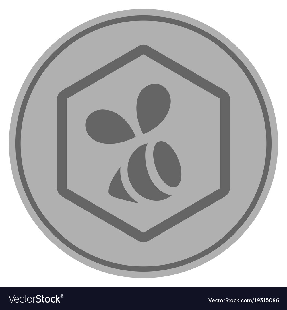 Honey bee silver coin