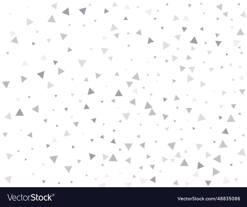 Matrixsilver triangular confetti vector image Matrixsilver triangular confetti