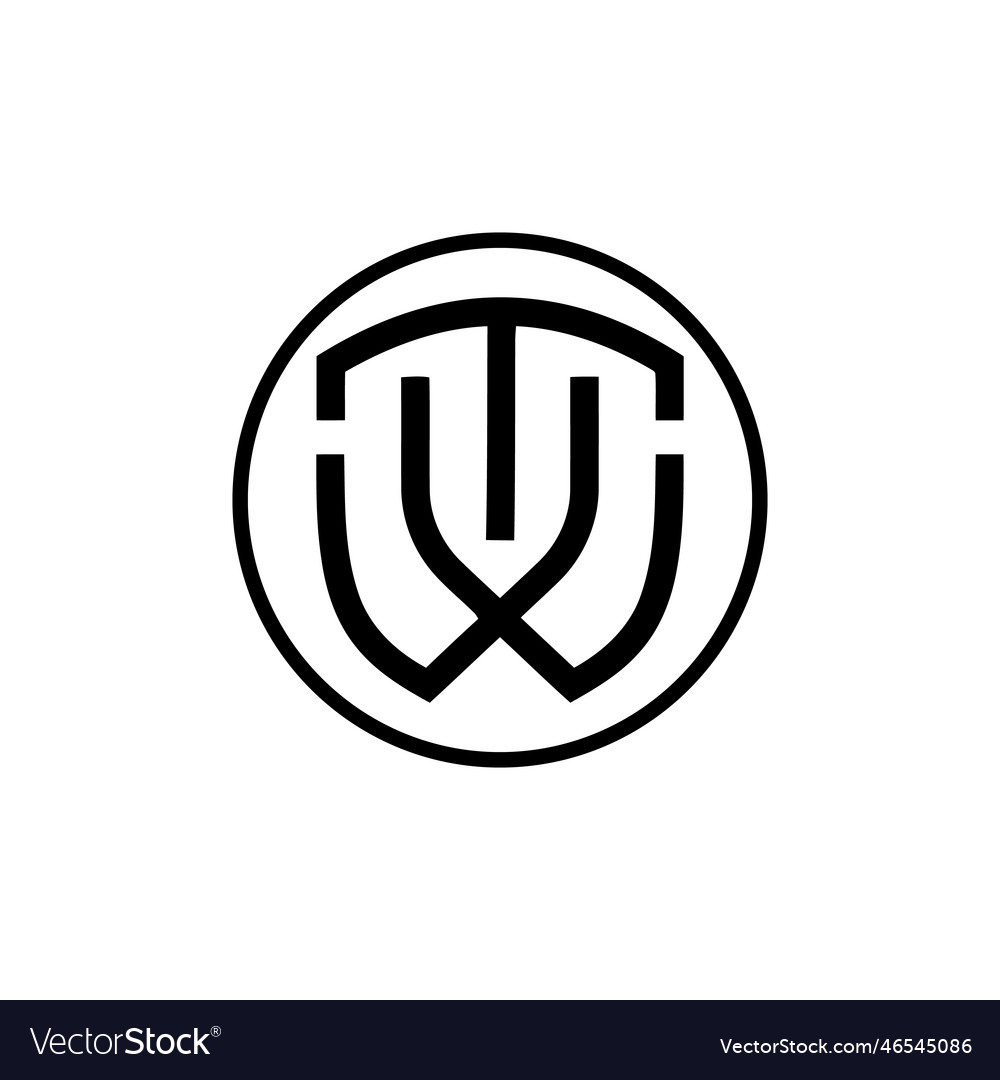 Tw monogram logo Royalty Free Vector Image - VectorStock