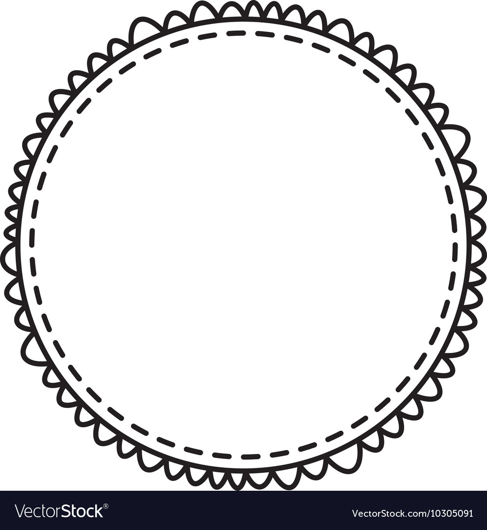 Download Circle frame elegant isolated icon Royalty Free Vector Image