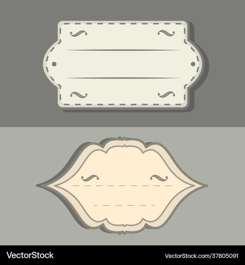 Frame and label vintage Royalty Free Vector Image