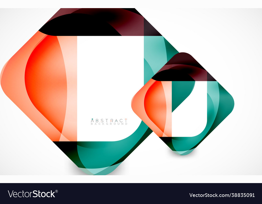 Minimal background abstract square shape vector image Minimal background abstract square shape
