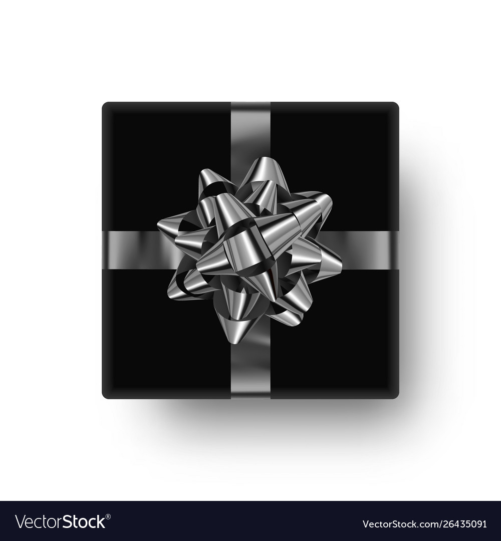 Realistic gift box for decorations