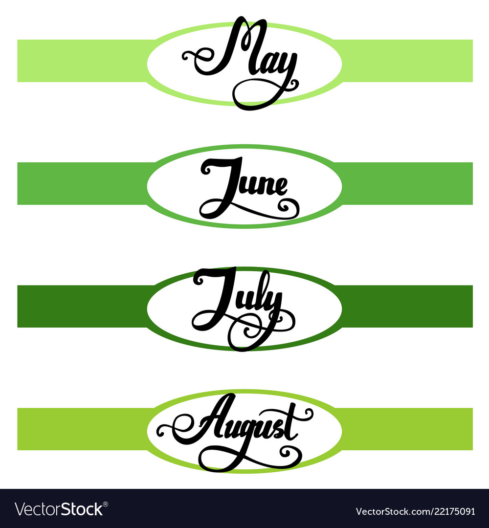 Template of top banner for your own calendar