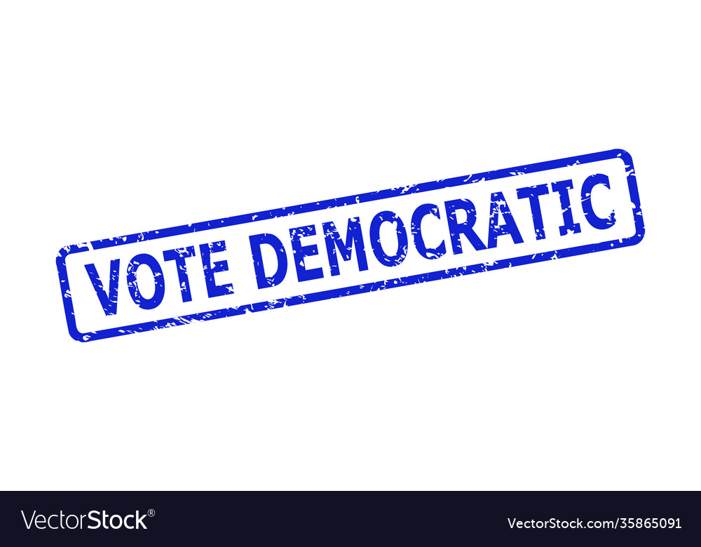 Vote democratic watermark with distress style