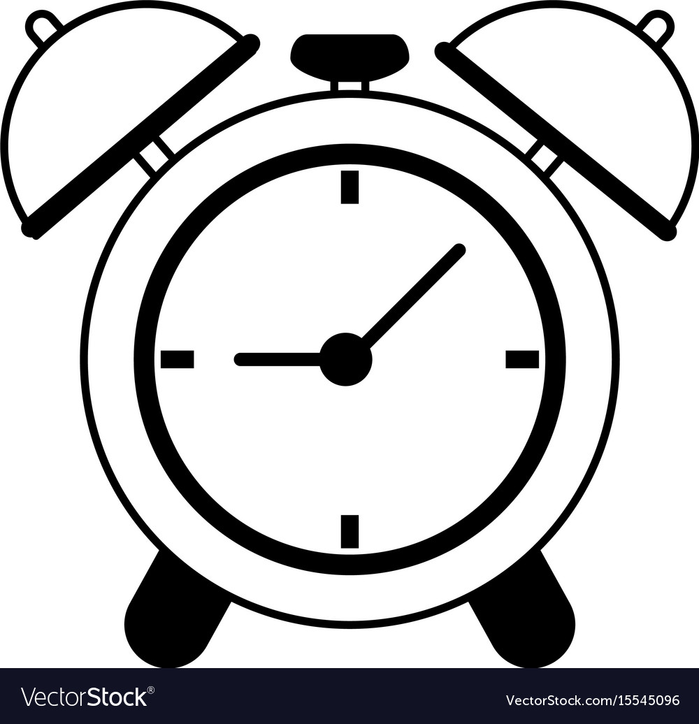 Analog alarm clock icon image