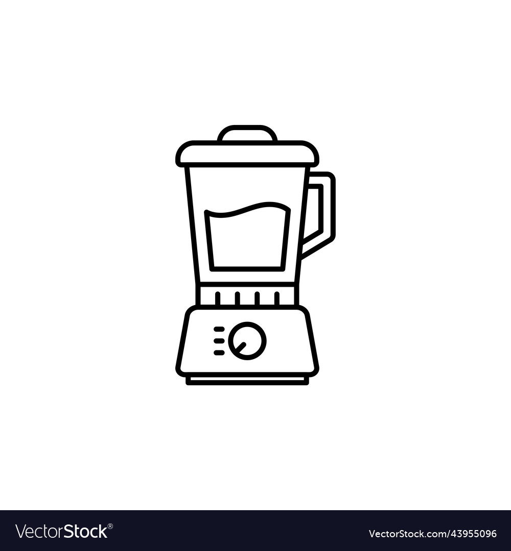 Blender line art icon design template Royalty Free Vector