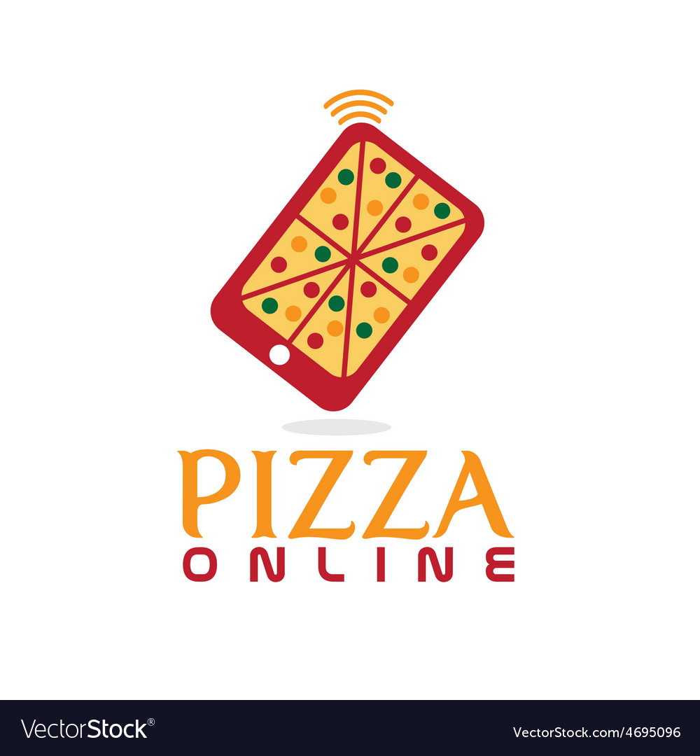 Pizza Online-Konzept flaches Design