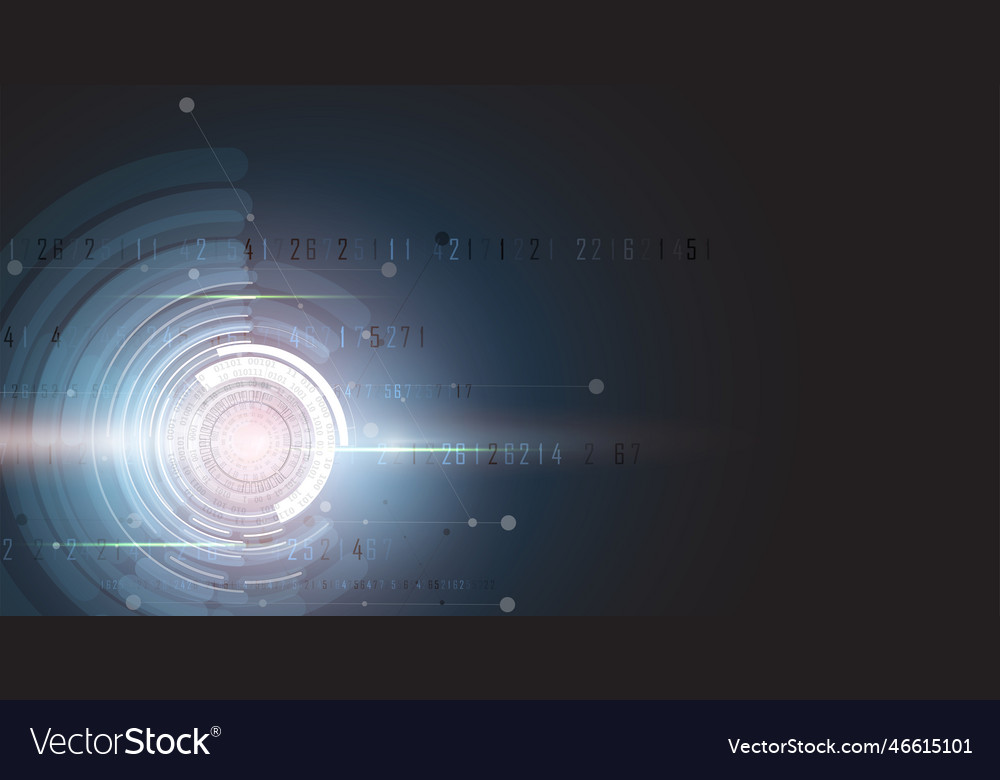 Abstract futuristic fade computer technology vector image Abstract futuristic fade computer technology