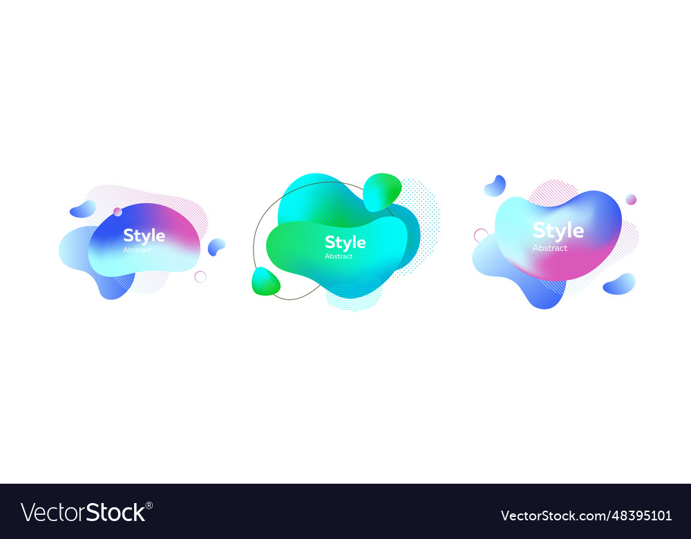 Abstract luminous shape templates advertising