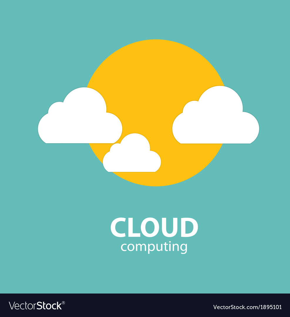 Cloud computing concept on different electronic