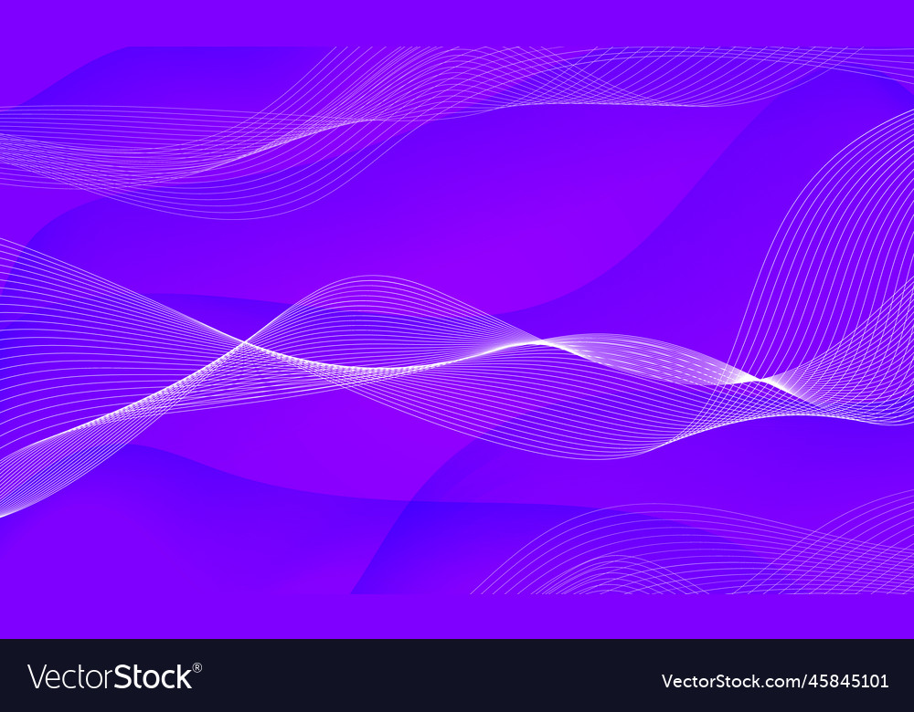 Colorful light lines background with waves