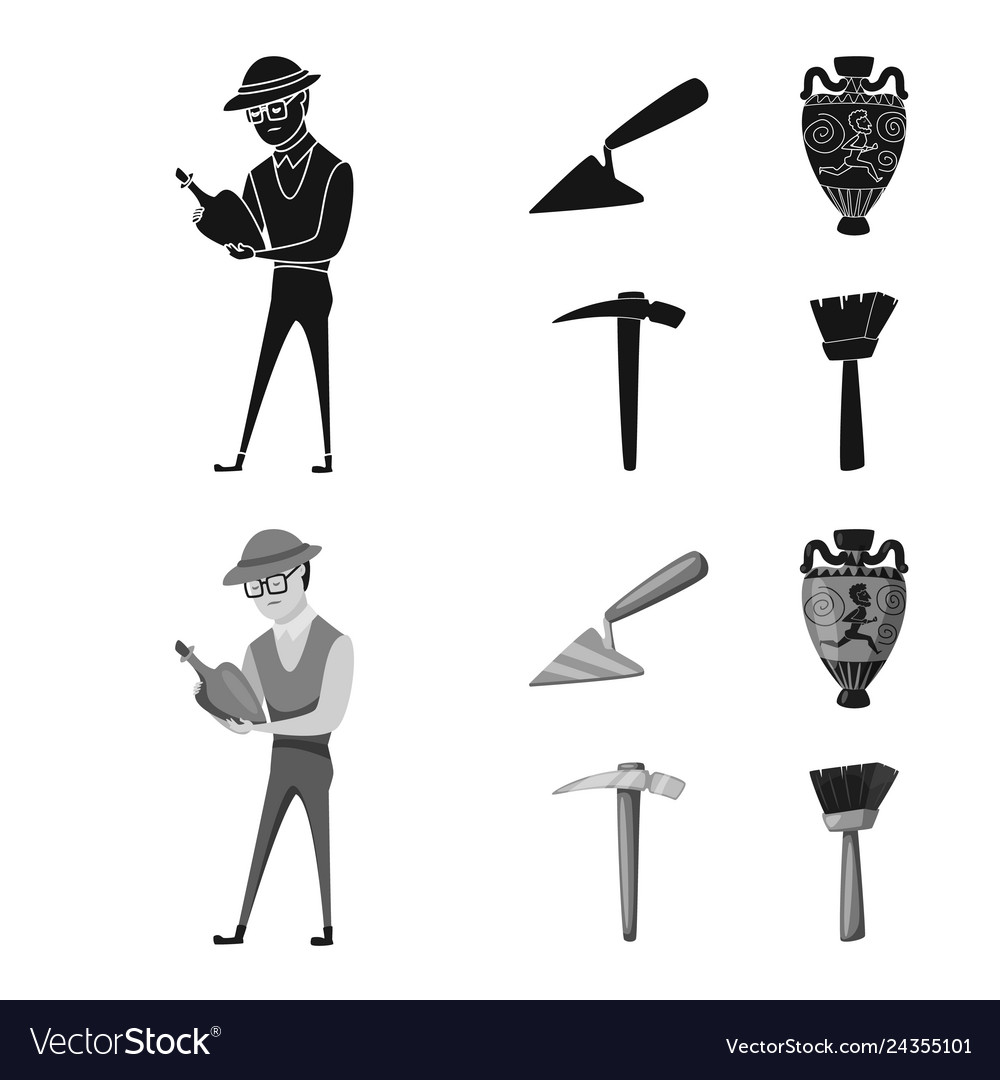 Design of story and items icon collection vector image Design of story and items icon collection