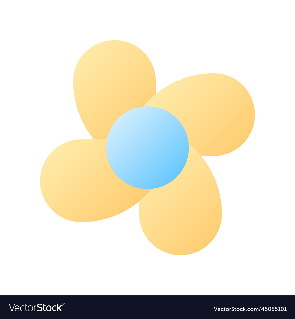 Fan pixel perfect flat gradient color ui icon vector image Fan pixel perfect flat gradient color ui icon