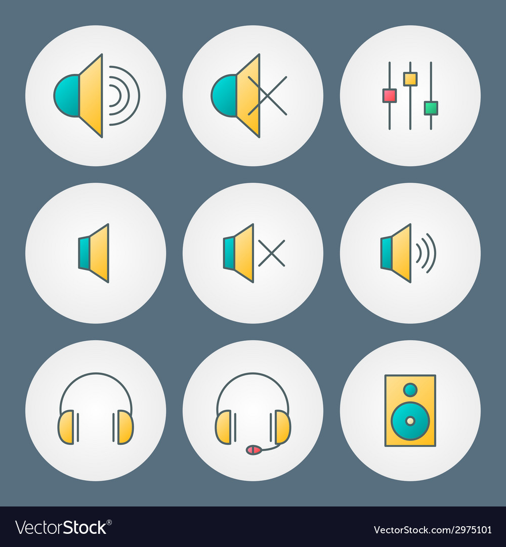 Icons set for web site design and mobile apps