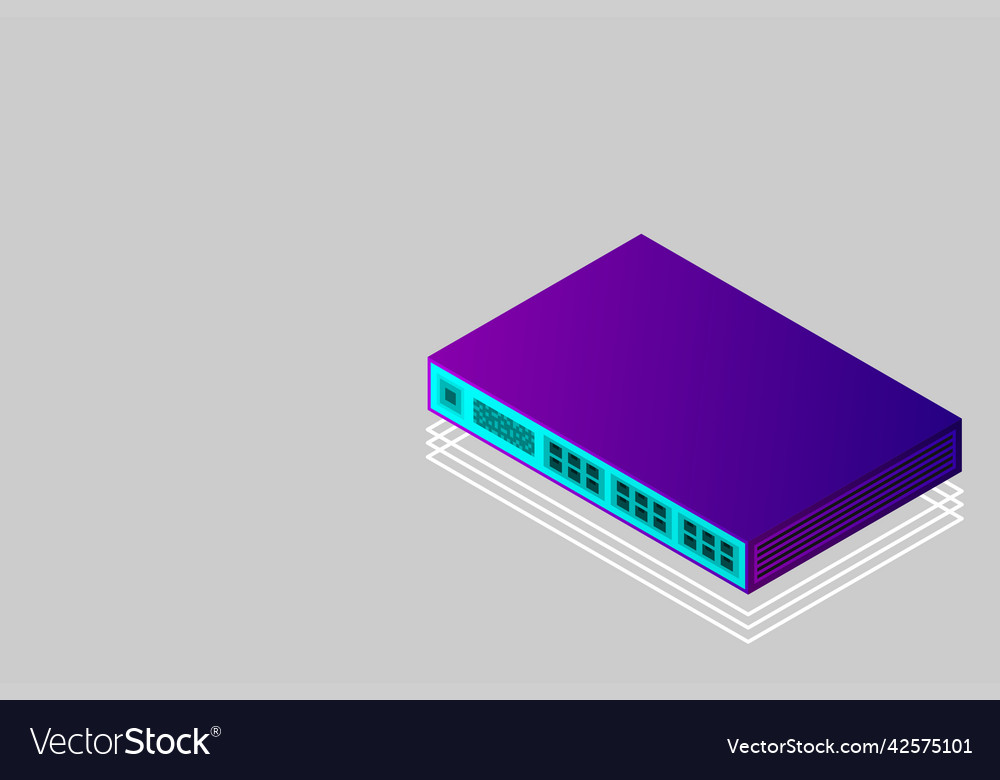Isometric switch with up link port