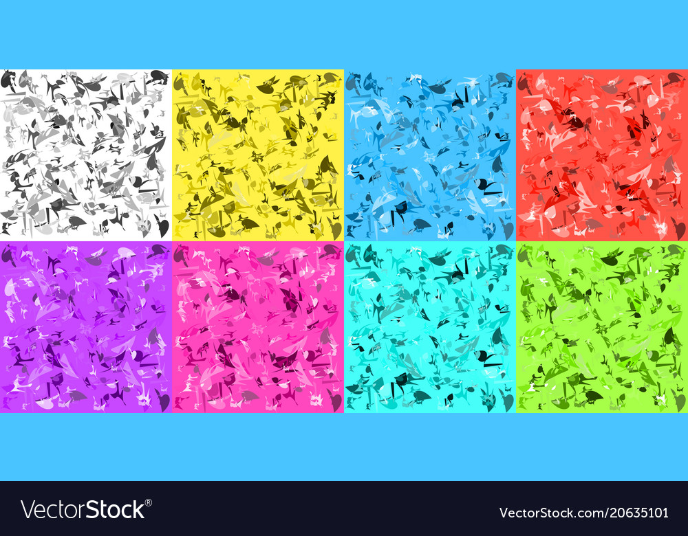 Light texture set scattered polygons vector image Light texture set scattered polygons