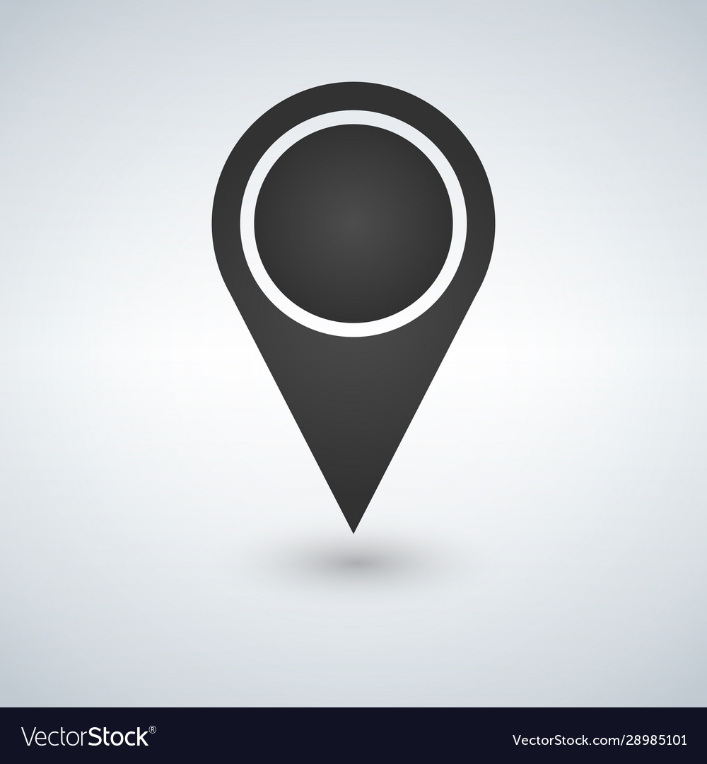 Map pointer blank icon template