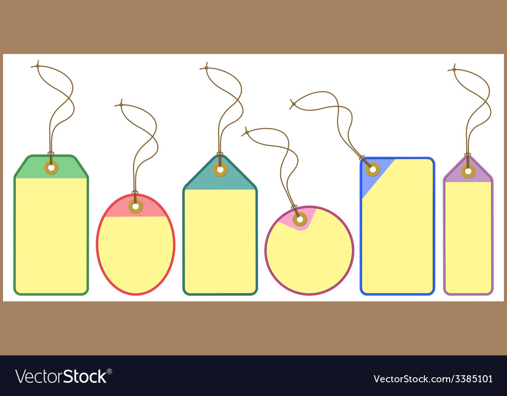 Price tags labels