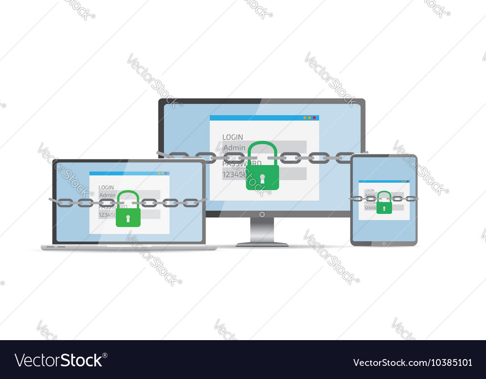Protection Against Hacker Concept Royalty Free Vector Image Protection Against Hacker Concept Royalty Free Vector Image