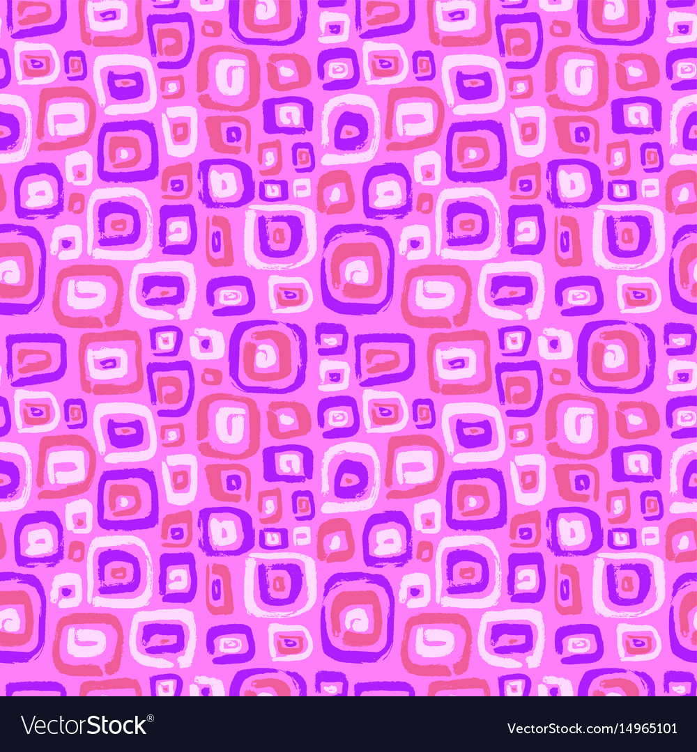 Seamless pattern with abstract square elements