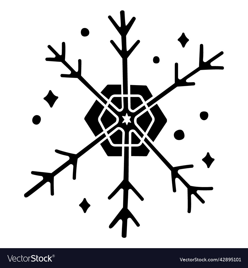 Snowflake cut out high quality