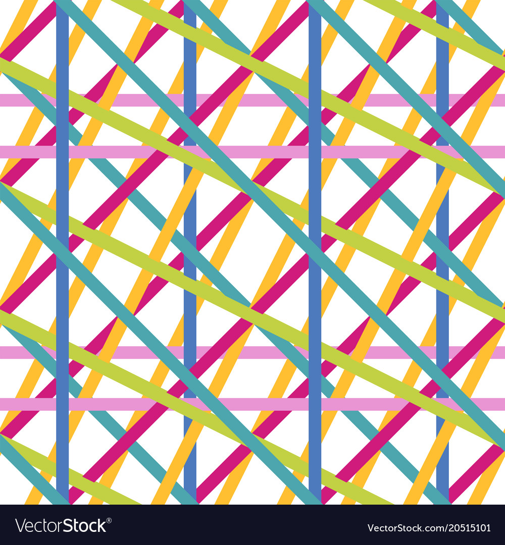 Tangled straight lines seamless pattern