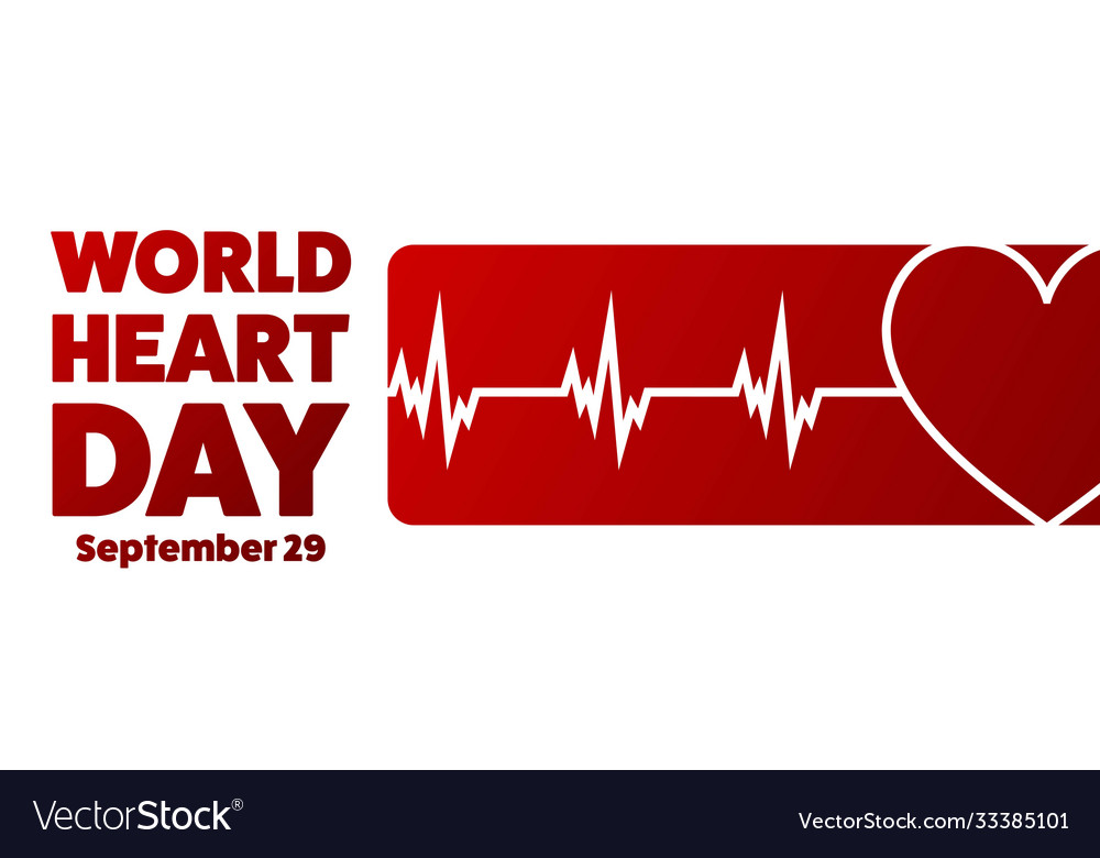 World heart day september 29 holiday concept