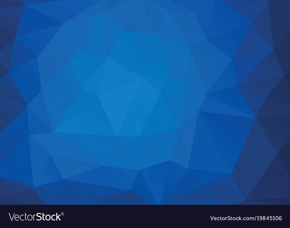 Abstract triangle background in deep blue tones