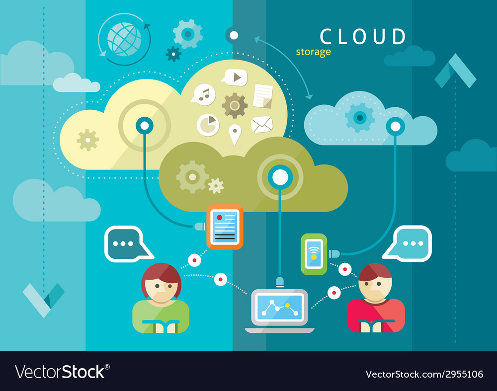 Cloud computing internet concept