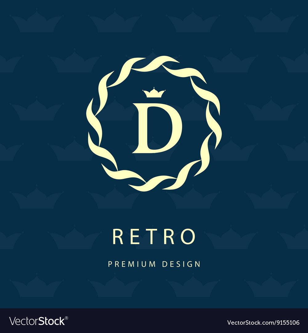 Elegant Monogram & Crest