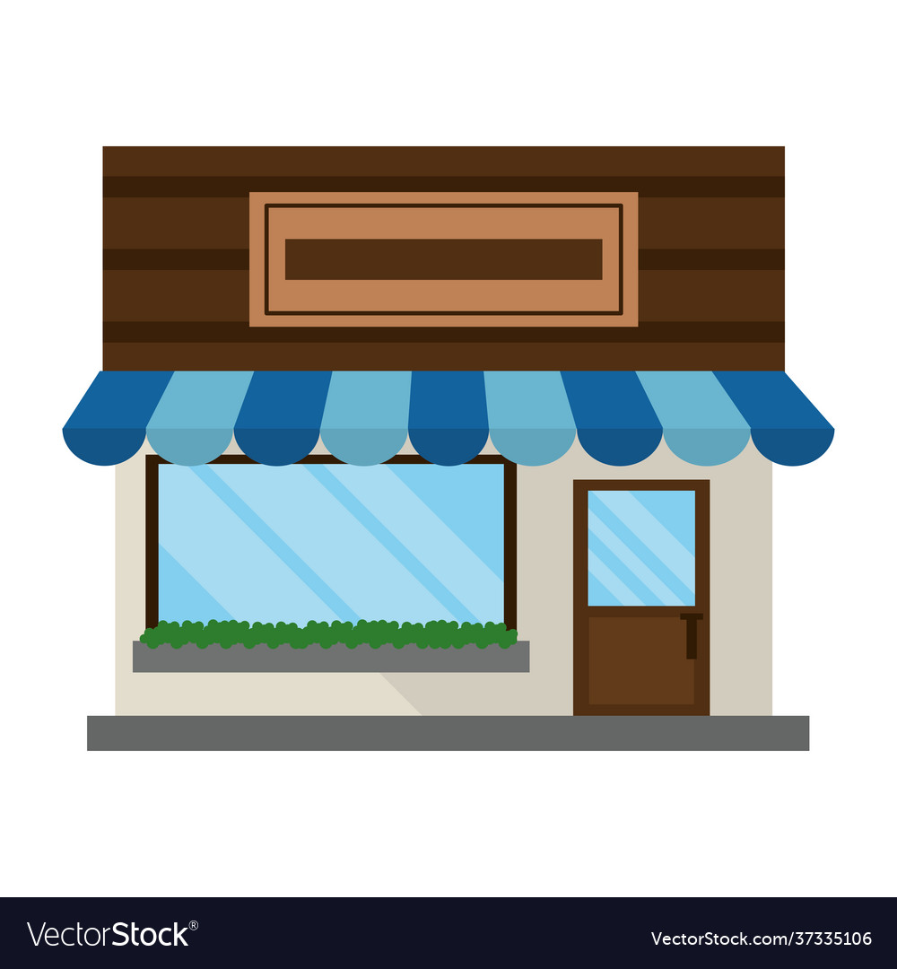 Facade shop Royalty Free Vector Image - VectorStock