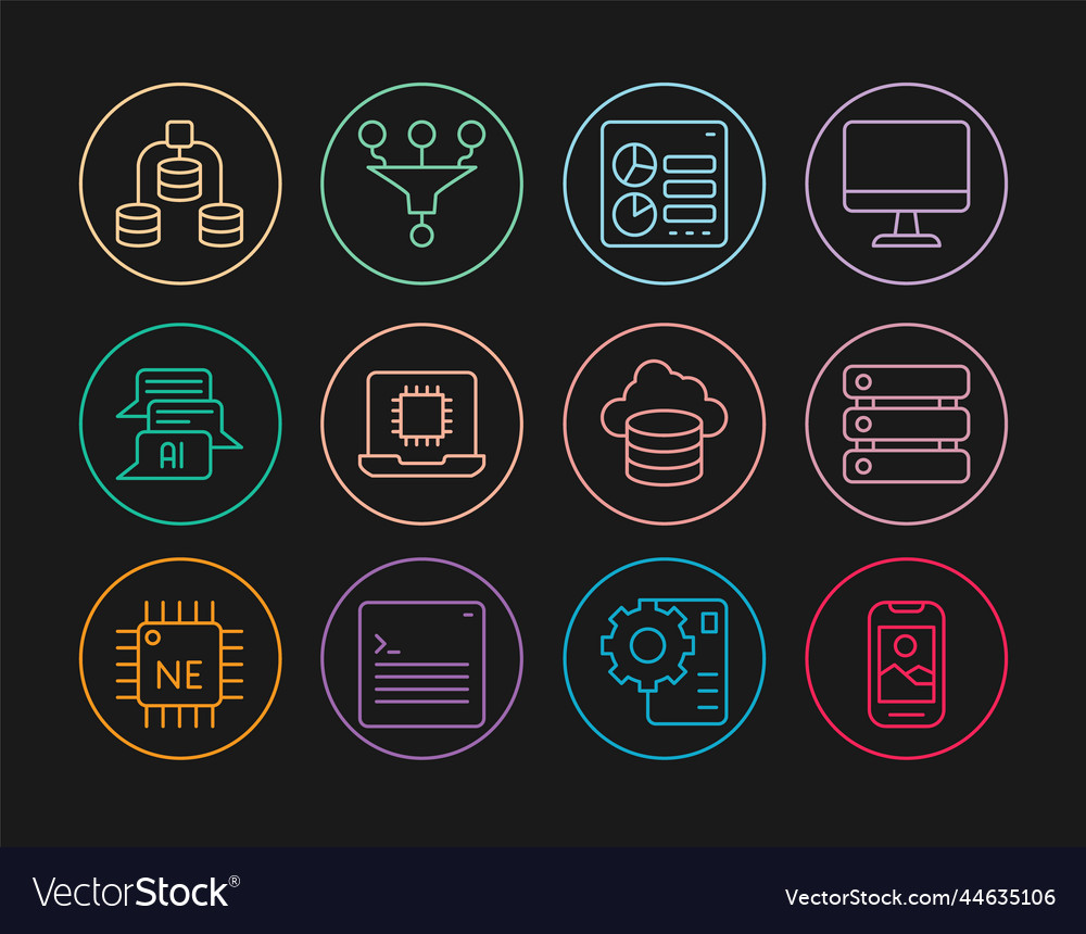 Zeile Handy-Server-Daten-Computer api vector image Zeile Handy-Server-Daten-Computer api