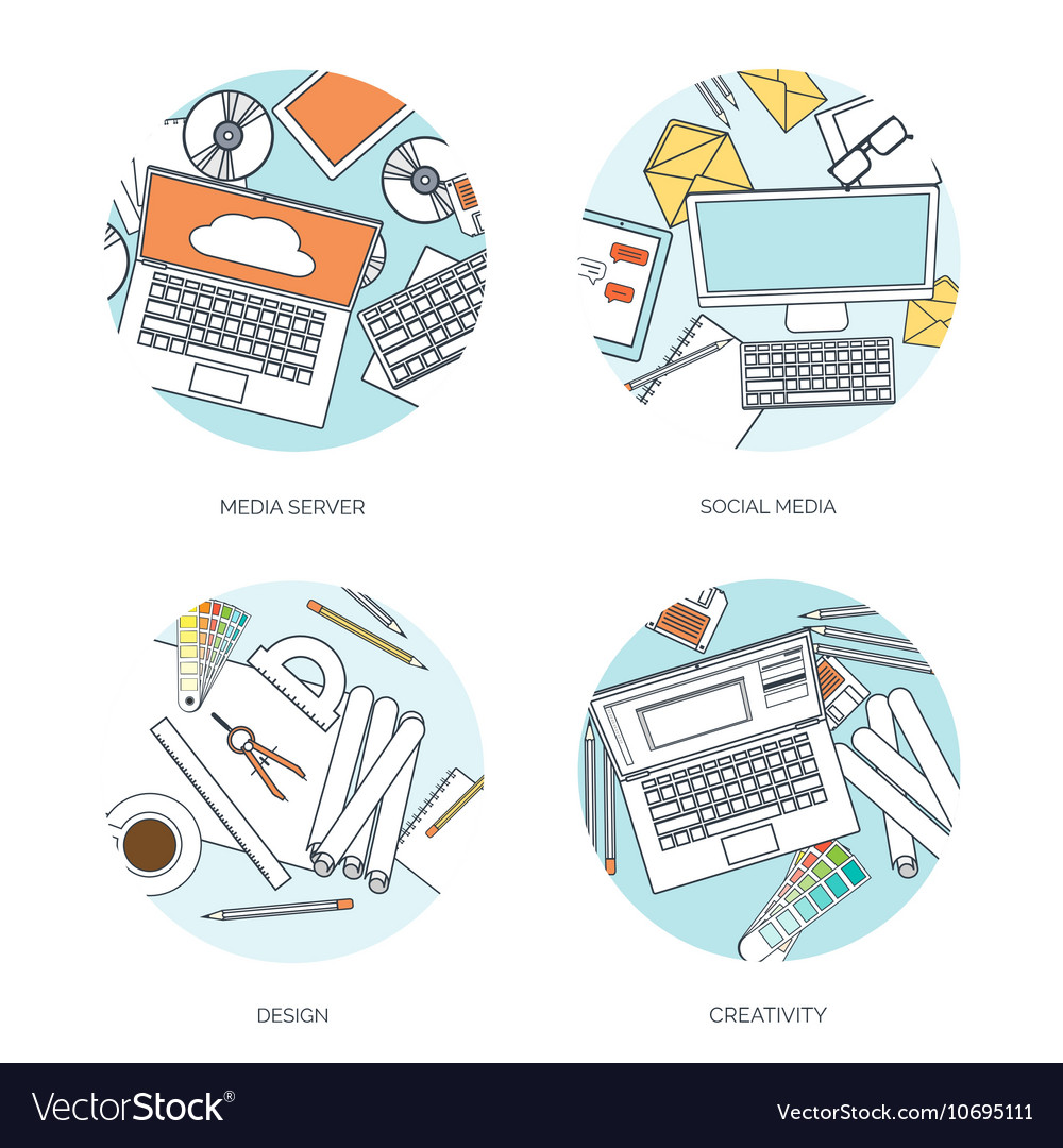 Flat background coding Royalty Free Vector Image