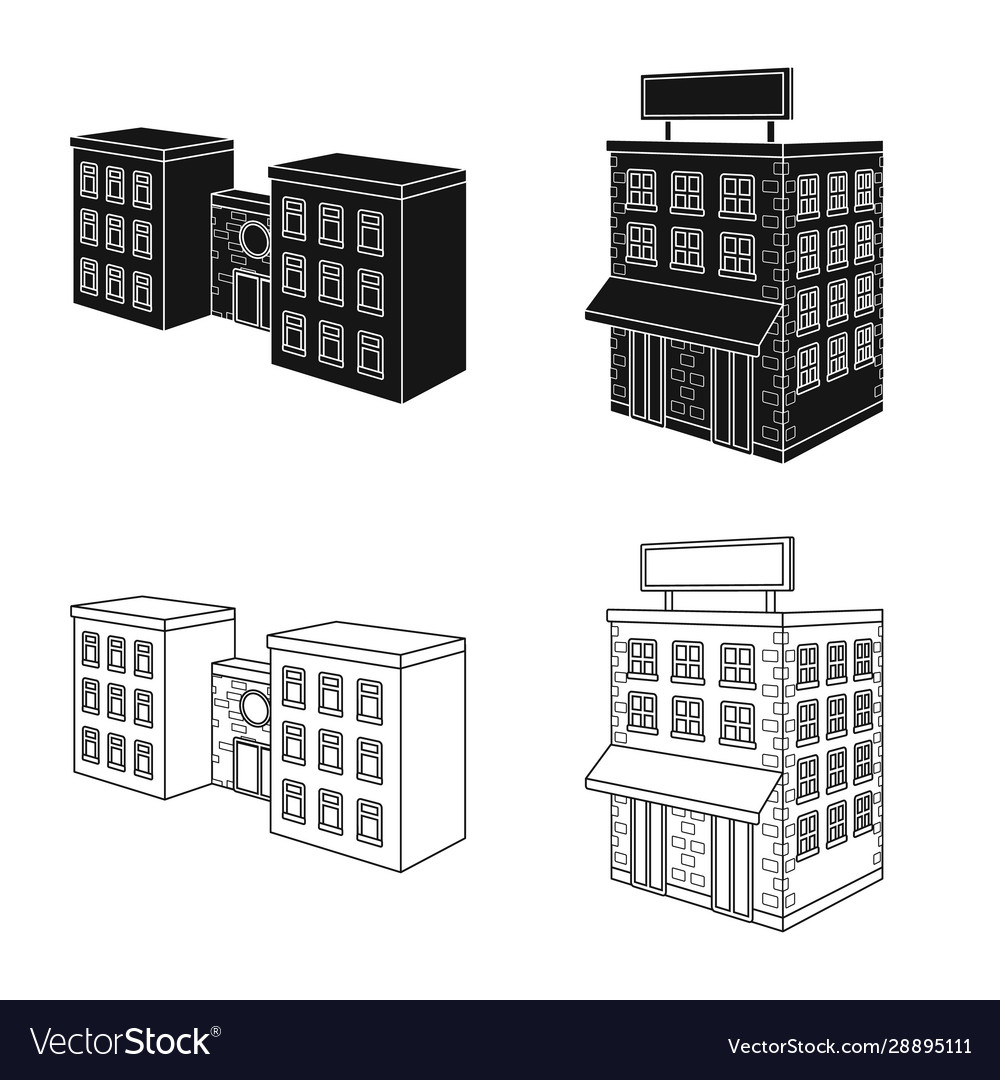 Isolated object construction and building sign vector image Isolated object construction and building sign