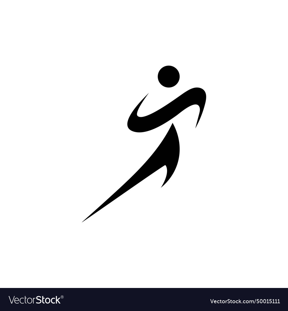 Run icon logo template