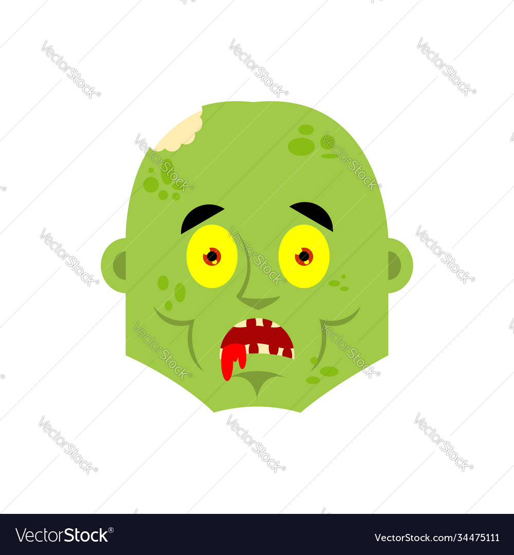 Zombie Angst omg Emotion leben tot vector image Zombie Angst omg Emotion leben tot