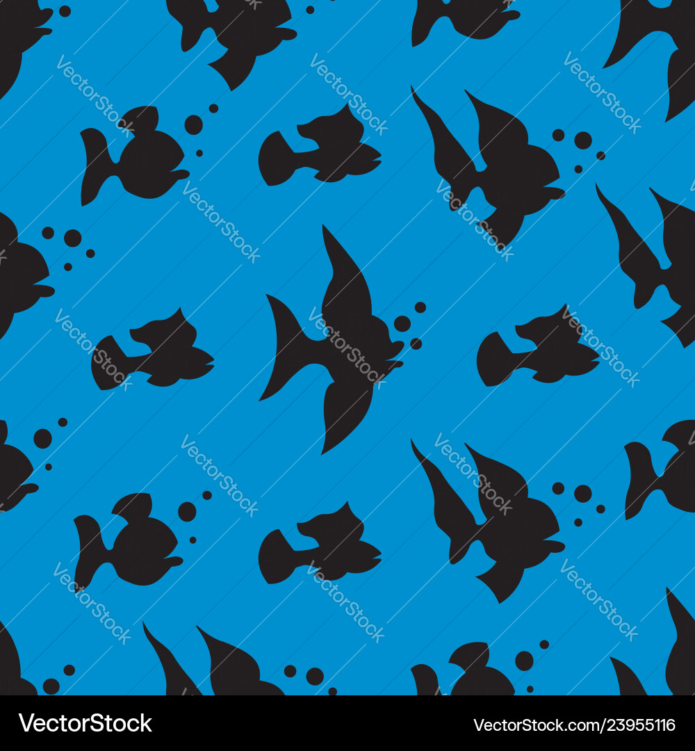 A seamless pattern fish Royalty Free Vector Image