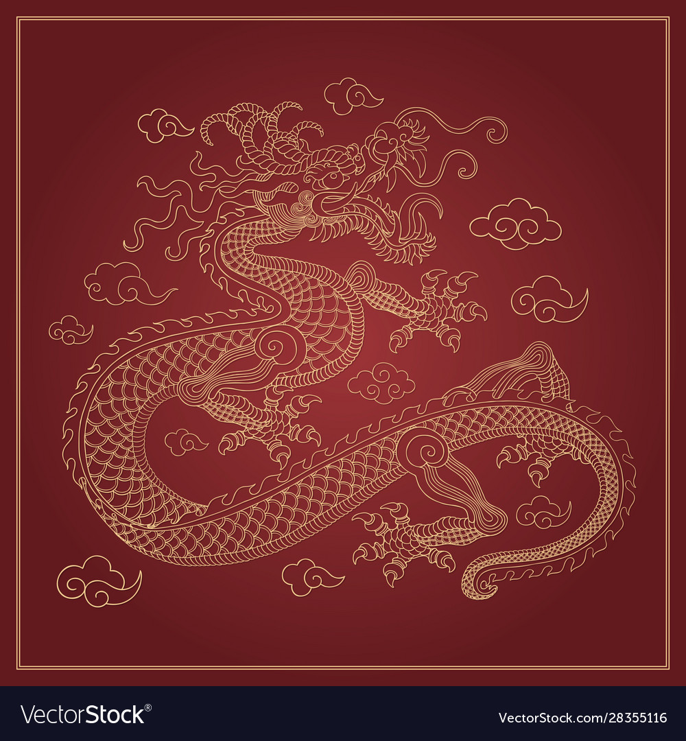 Ancient Chinese Dragon Painting